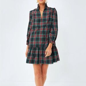 Tuckernuck Plaid Mini Dress - Green and Red